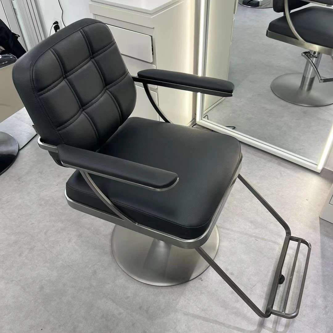 高档新款美发店椅子发廊专用可升降旋转烫染区理发座椅剪发凳子