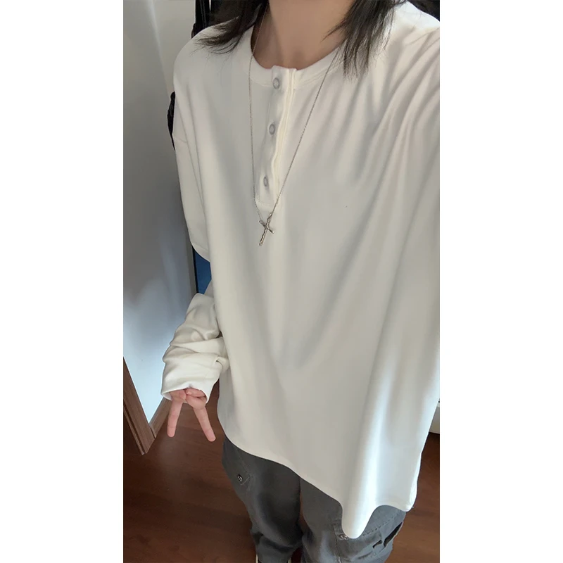 冬季打底必备~亨利领德绒打底衫男休闲舒适加绒保暖圆领长袖T恤