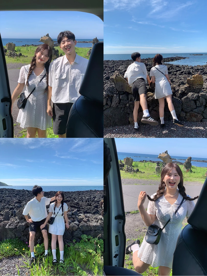 KMZY/KMZY山_山【初恋白开水】微胖mm韩版甜美海军领收腰初恋连衣裙