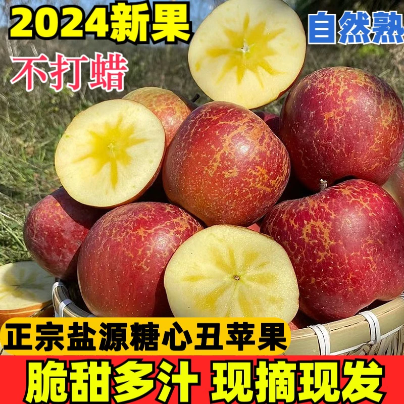 正宗四川大凉山盐源丑苹果脆甜红苹果整箱糖心苹果应季新鲜