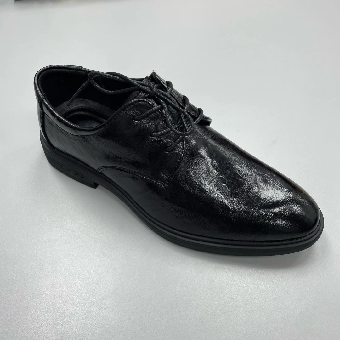 2023新款男士商务高端正装防滑英伦时尚软底尖头舒适百搭皮鞋2042