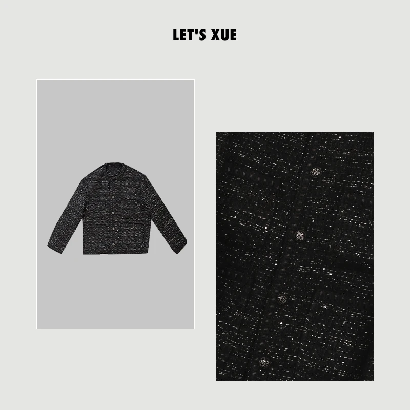现货 XUE【晚宴流光】小香风设计感暗黑复古外套女