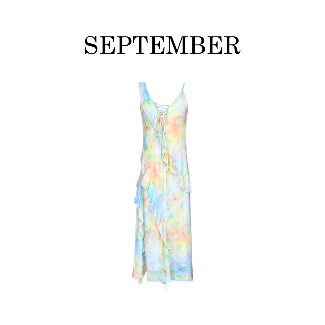 2024春夏SEP.梅子熟了｜气质荷叶边长裙 3452销2