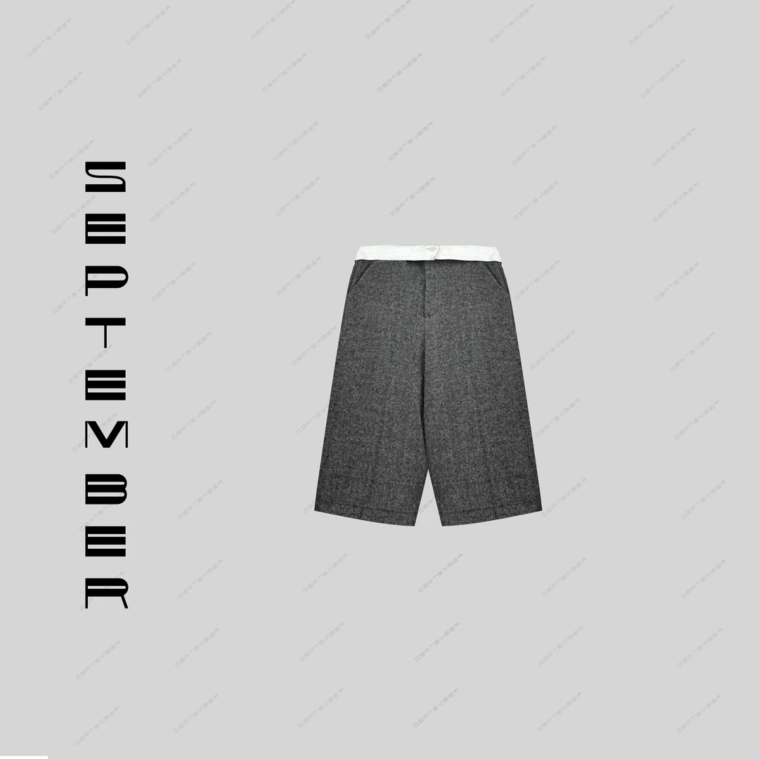 2024 初冬 SEP【用心生活】腰头拼接中裤 3816销2