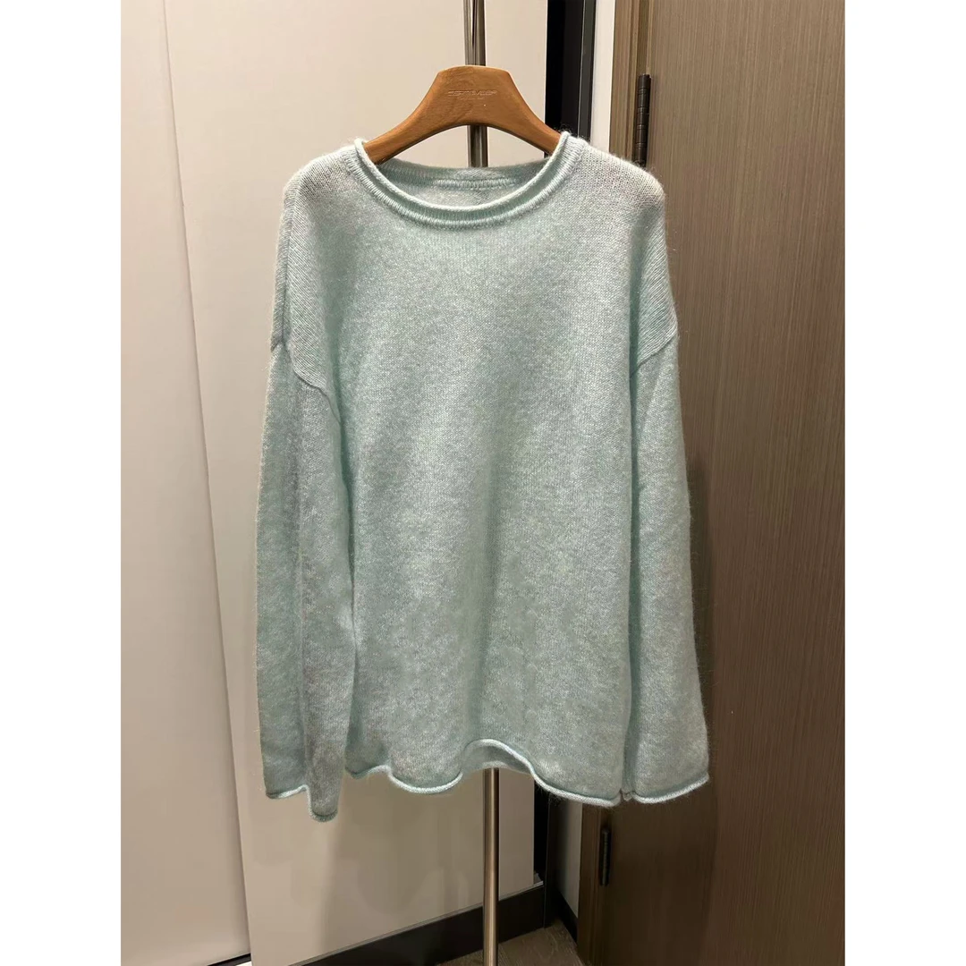 2024 秋冬 SEP.湖蓝色马海毛毛衣 3614 清完1