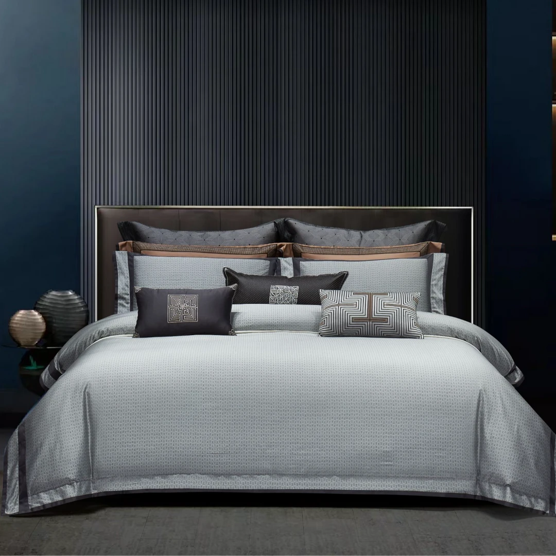 【莱恩特】明超高端定制轻奢双股色织提花四件套