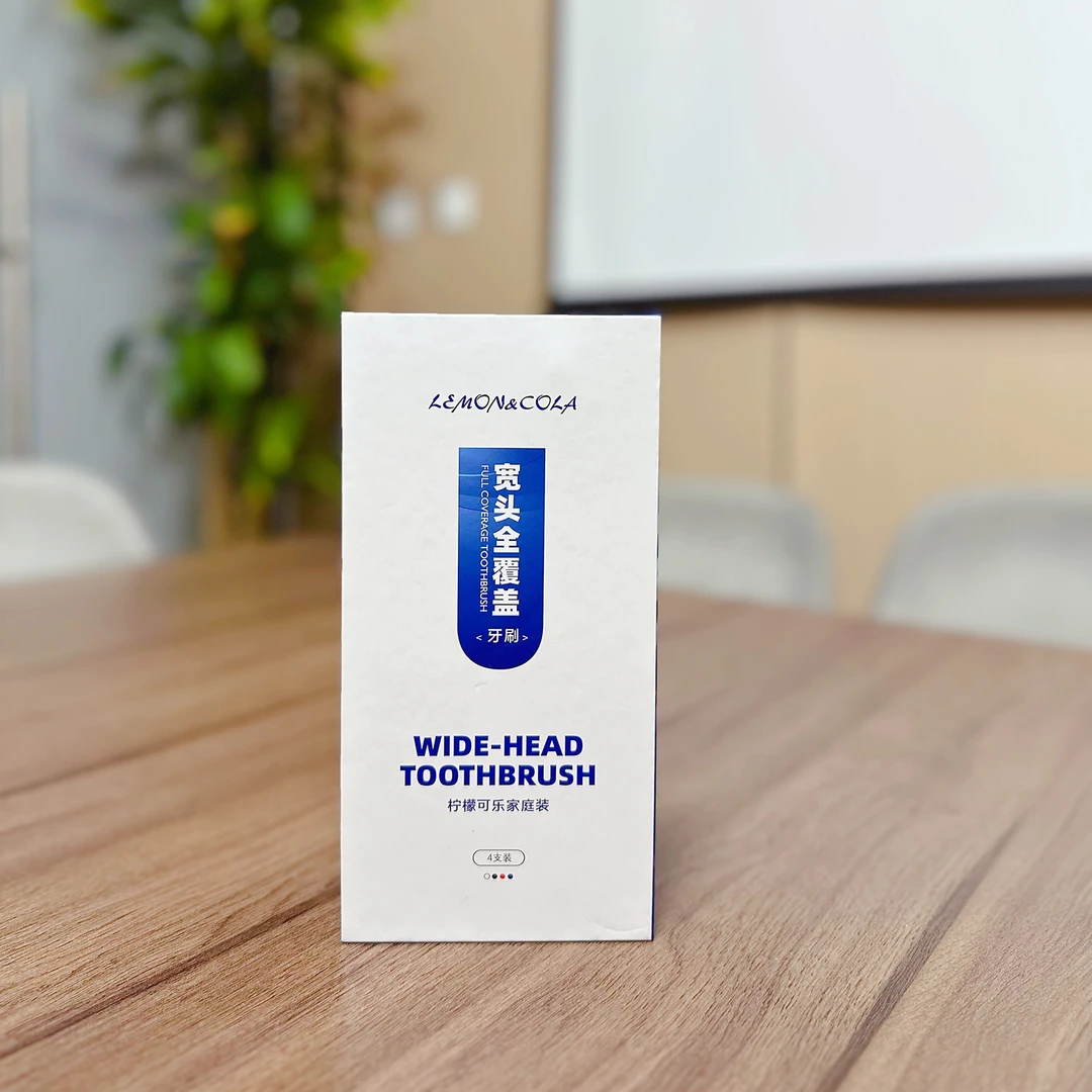 FL 一定要试试的柠檬可乐定制款全覆盖型牙刷一盒4支装