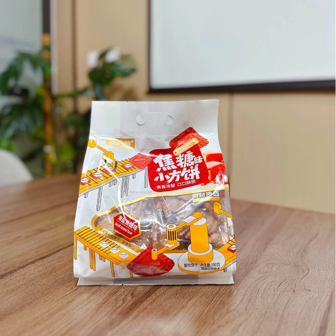 FL 焦糖小方饼 焦香浓郁 口口酥脆 380克