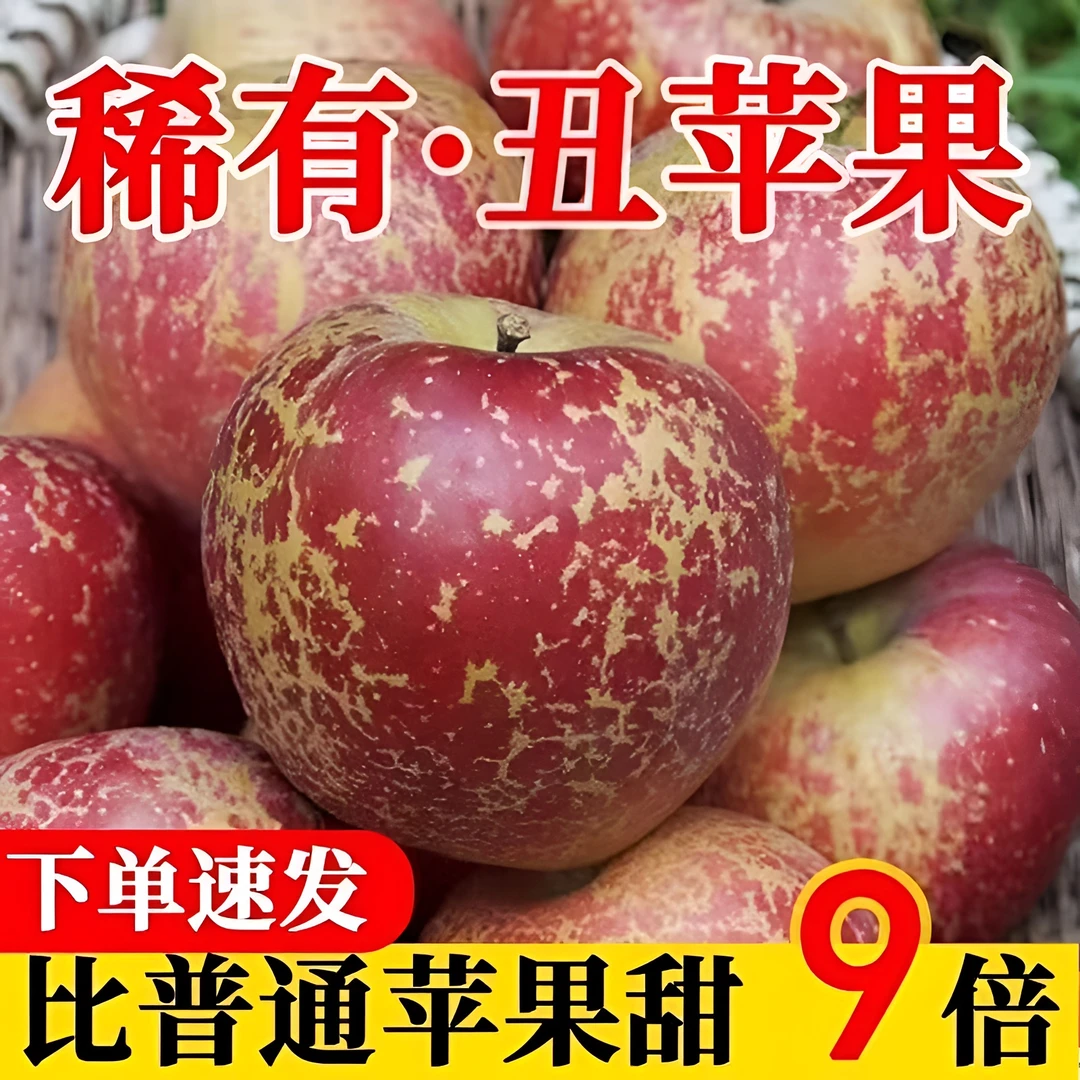 正宗冰糖心丑苹果新鲜脆甜红富士苹果