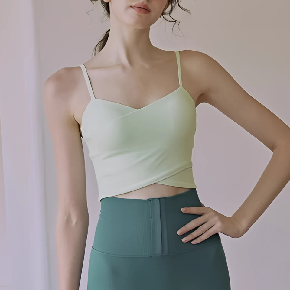 运动内衣瑜伽服普拉提可拆卸胸垫防震美背吊带背心上衣女