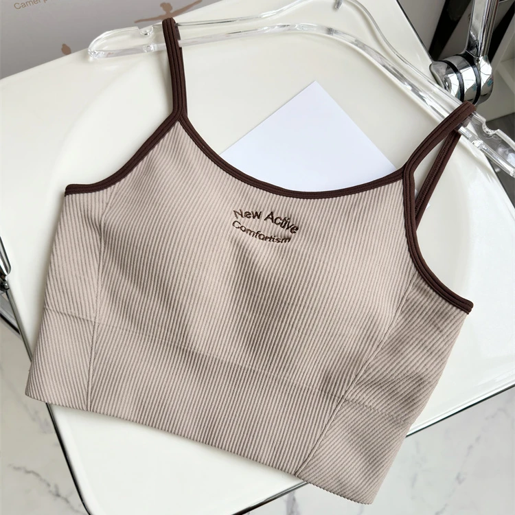 运动内衣吊带健身服瑜伽服普拉提一体杯训练性感外穿跑步