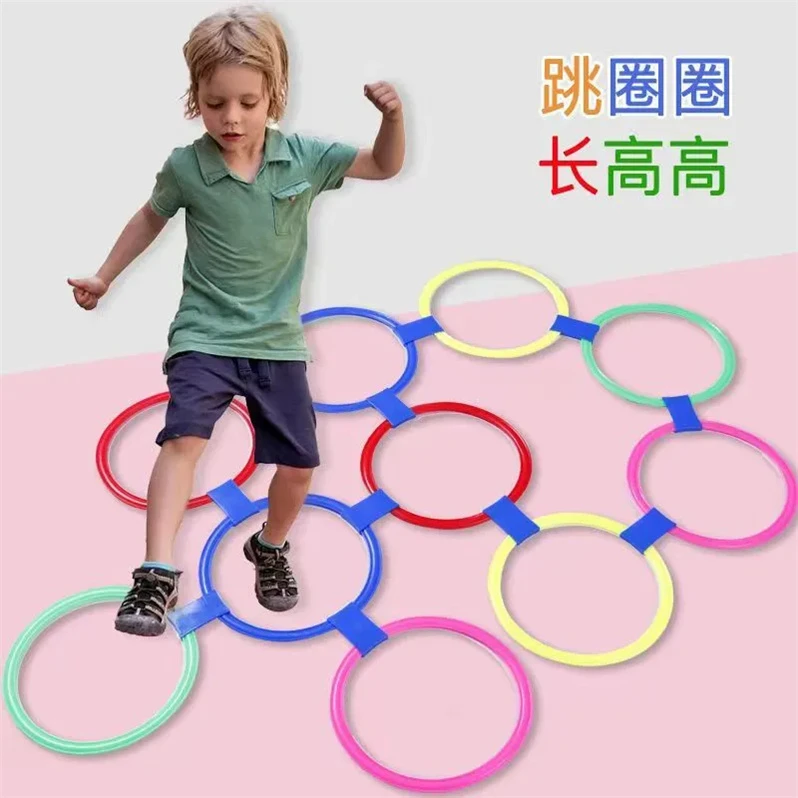 儿童感统训练跳格子跳房子圈圈亲子游戏圈幼儿园用品锻炼专注力