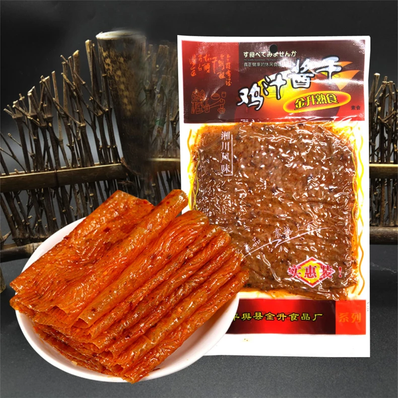 金升鸡汁酱干童年怀旧传统老式大辣片辣条手撕豆皮豆制品