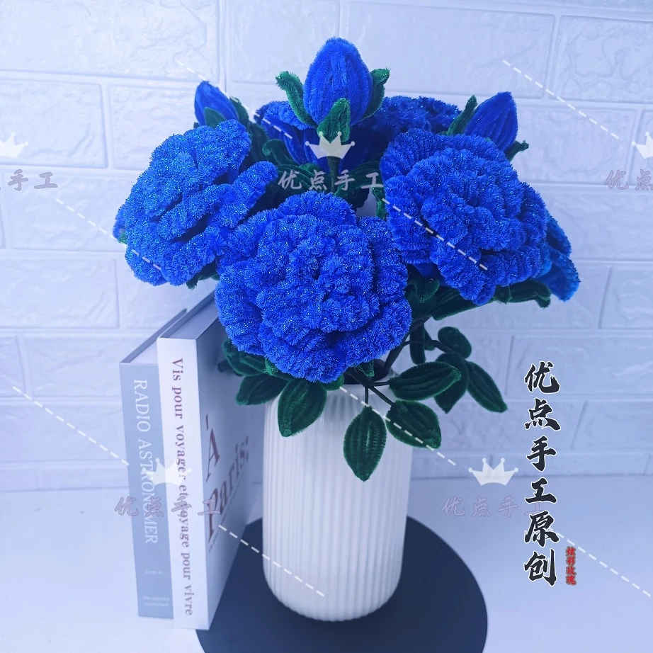 【优点手工推荐】呦呦虎扭扭棒玫瑰花材料包热卖适用加密扭扭棒diy