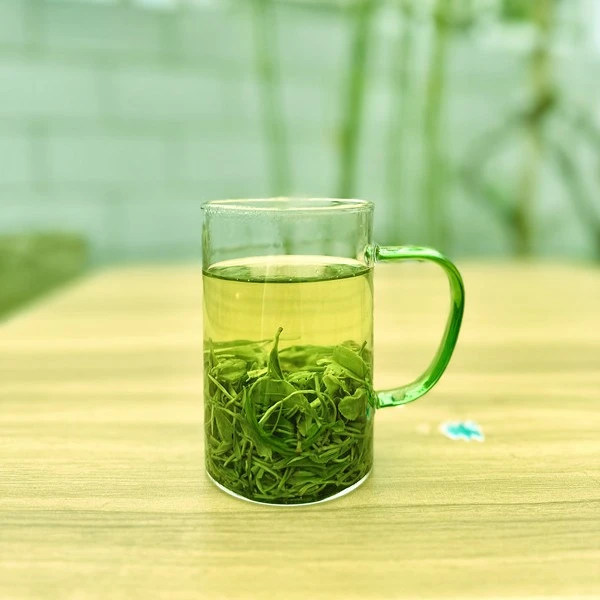 春茶紫阳翠峰高香耐泡烘青袋装茶干翠绿