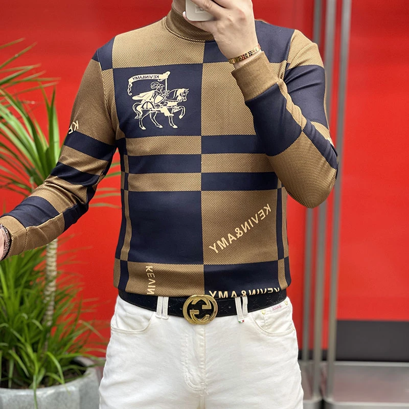 【专柜品质】男士山羊绒打底衫保暖舒适免烫抗揍百搭修身潮流轻奢