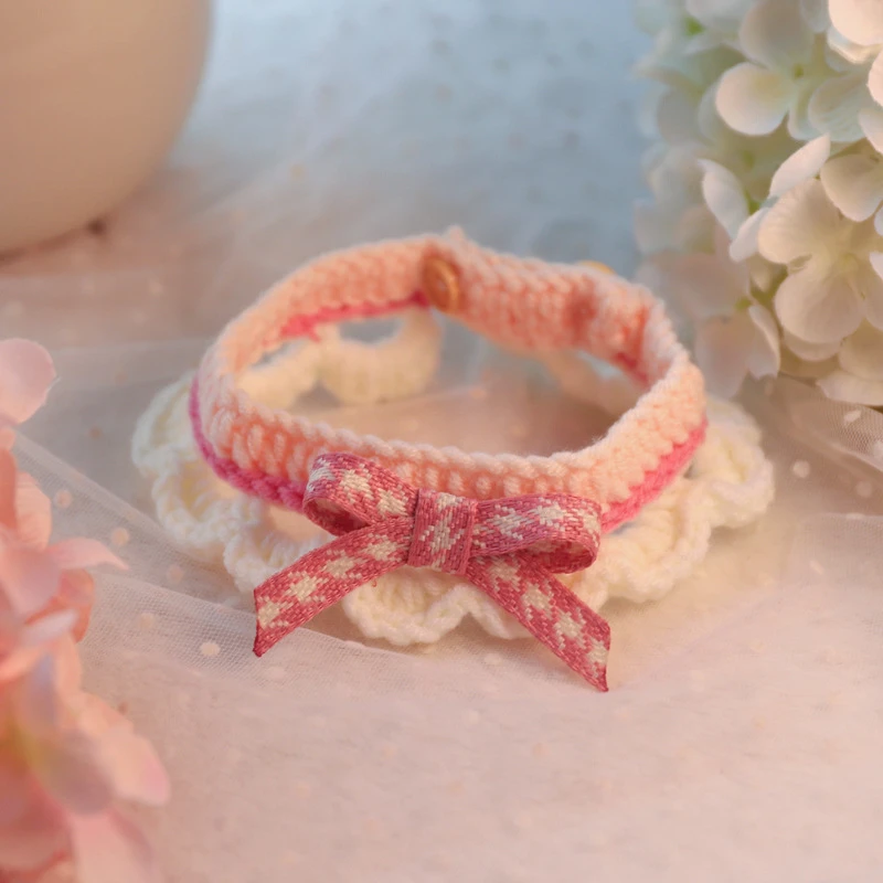 幼猫围脖柔软猫咪项圈宠物装饰品蝴蝶结小猫围巾项圈小狗狗口水巾