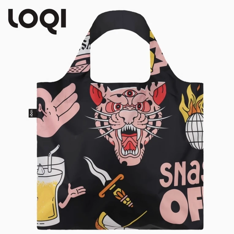LOQI&snask联名潮酷街头风购物袋收纳整理