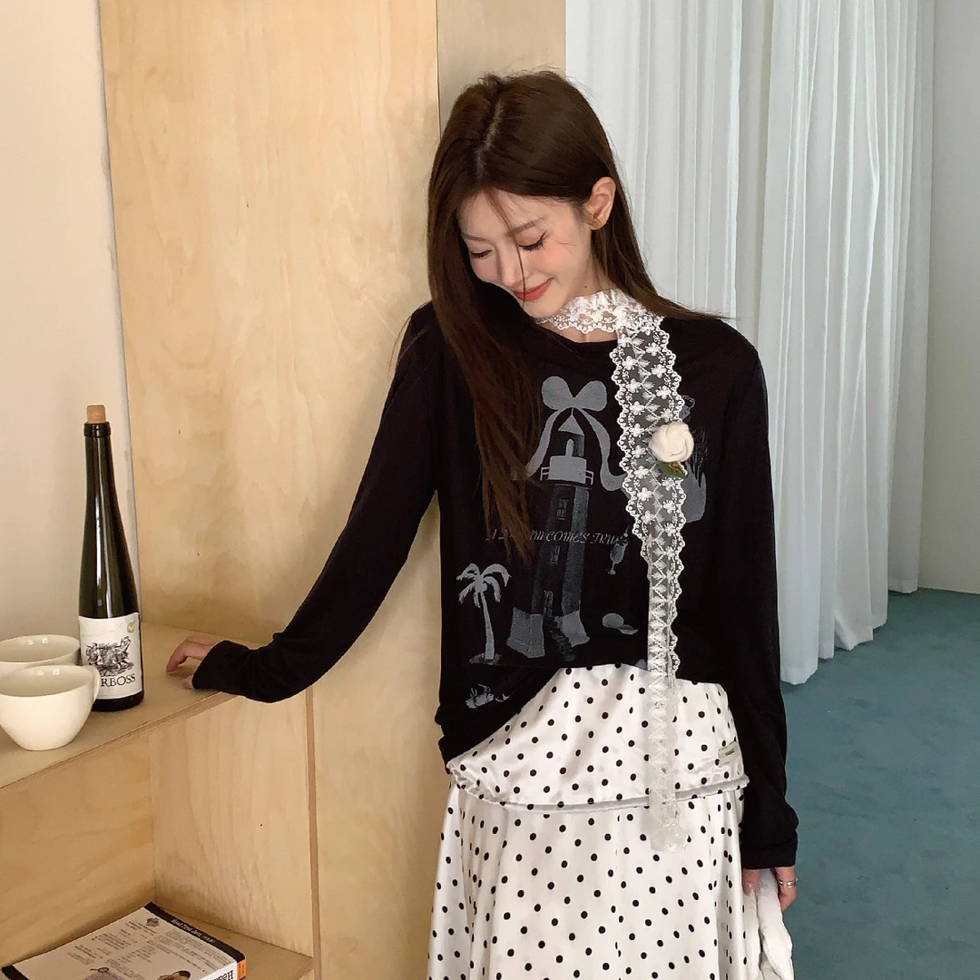 YANAG灯塔天使男孩的奇幻海边防晒长袖T恤