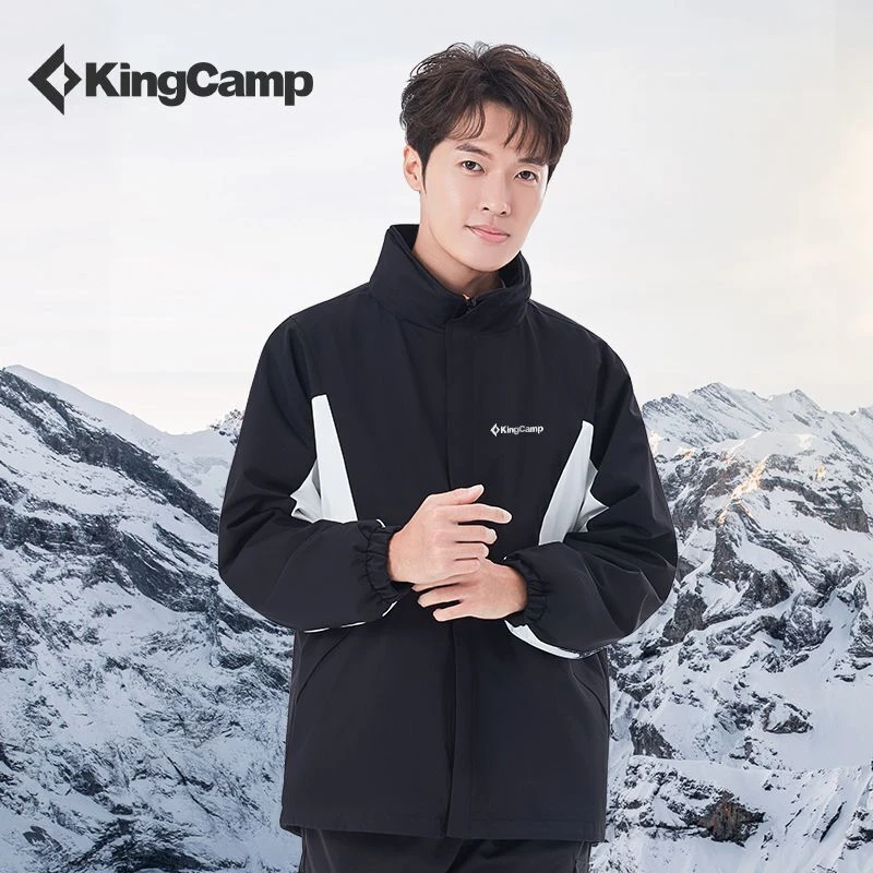 【KingCamp双面穿保暖冲锋衣】男女情侣款防风抓绒秋冬夹克防寒外套