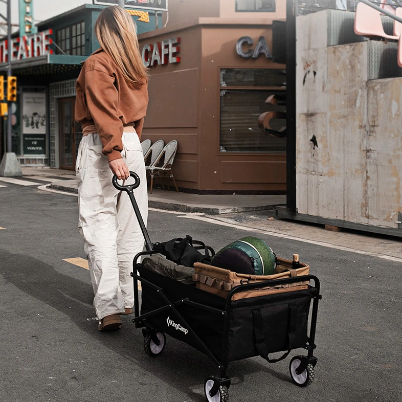 【KingCamp便携露营车】小推车营地车手拉折叠小孩拖车调节高颜值