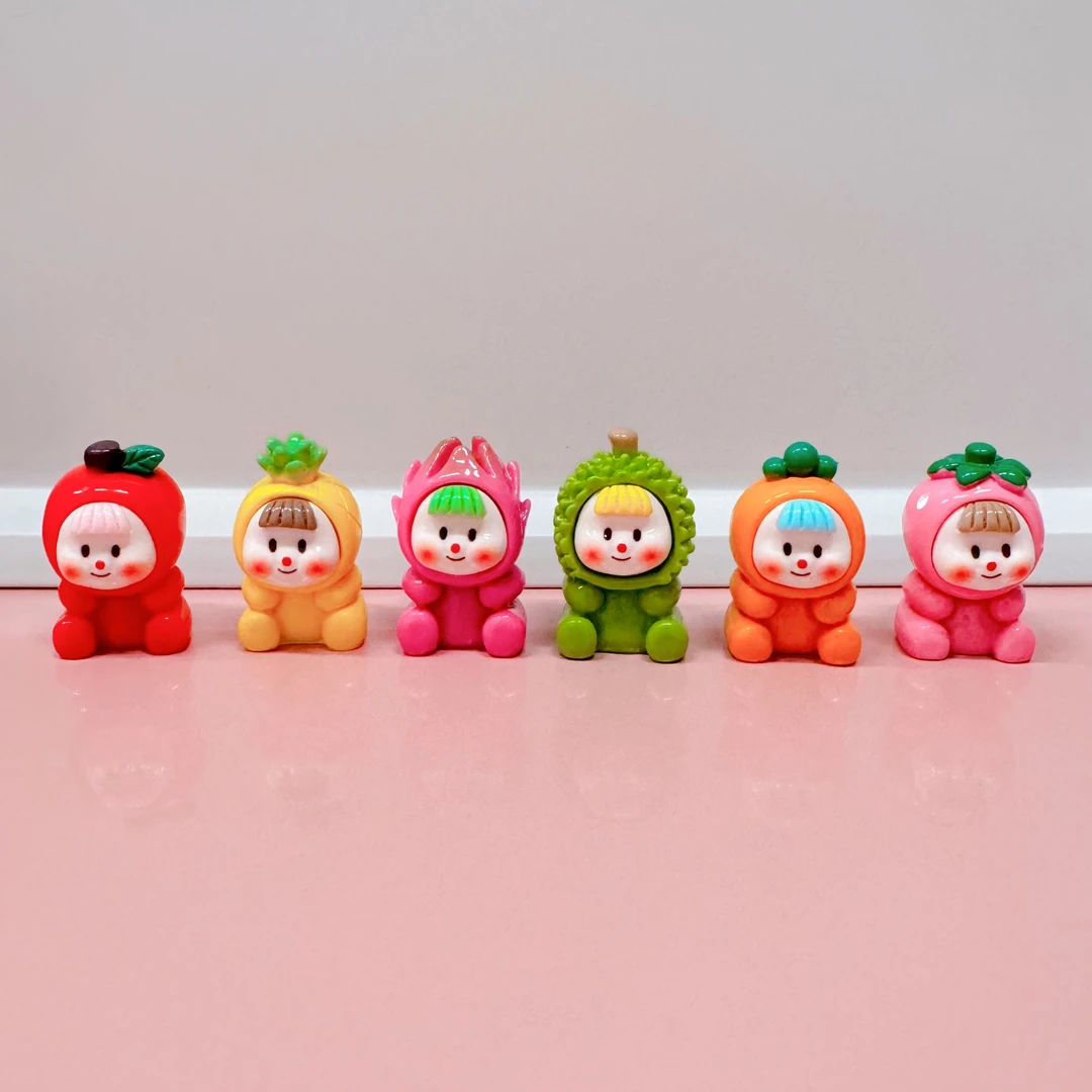 「九宫格+许愿」水果多妹diy手工萌粒树脂摆件