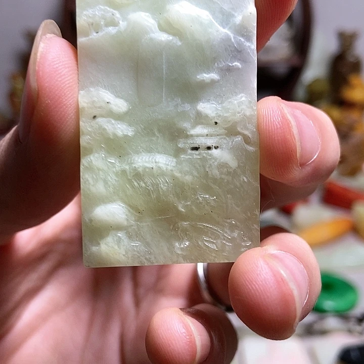 白玉菩提吊坠一一