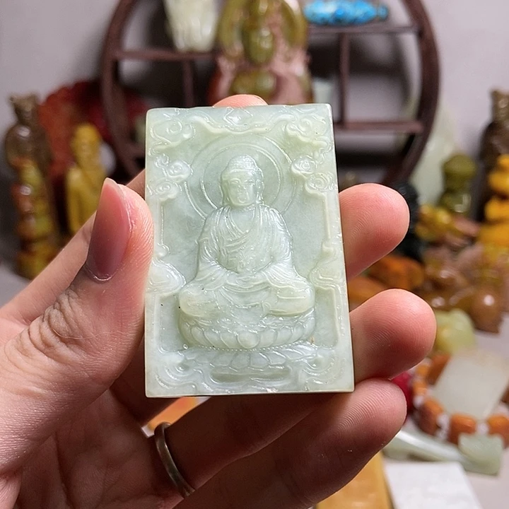 白玉菩提吊坠一一