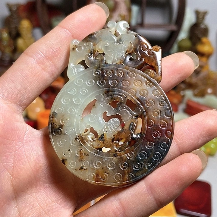 白玉菩提吊坠一一