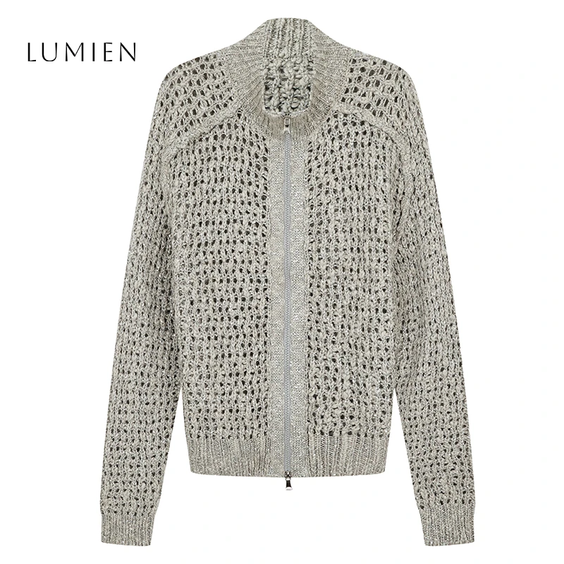 【李星儿 LUMIEN】亮片镂空编织开衫LX4ISS002