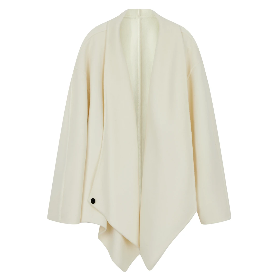 【LUMIEN】黑标不对称领双面呢LX4IDD013