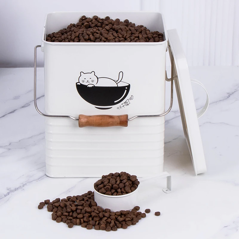 猫粮桶密封防潮高品质金属防霉防虫猫狗粮密封桶大容量猫粮密封桶