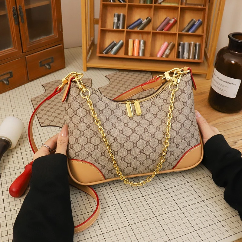 手工diy牛角包新款复古休闲女包单肩斜跨包自制作材料包礼物