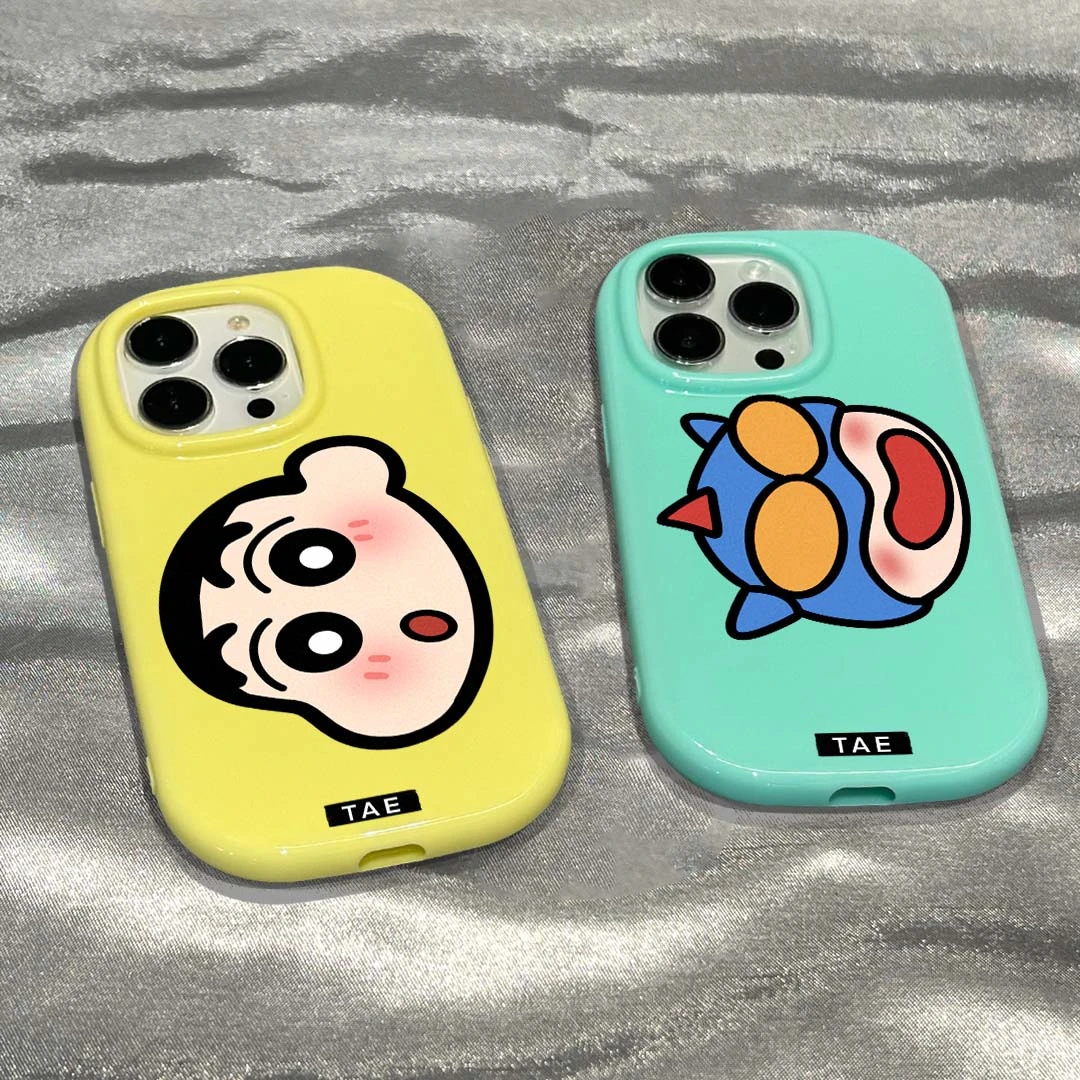 卡通可爱动漫头像适用iPhone15promax手机壳苹果13新款14全包11潮