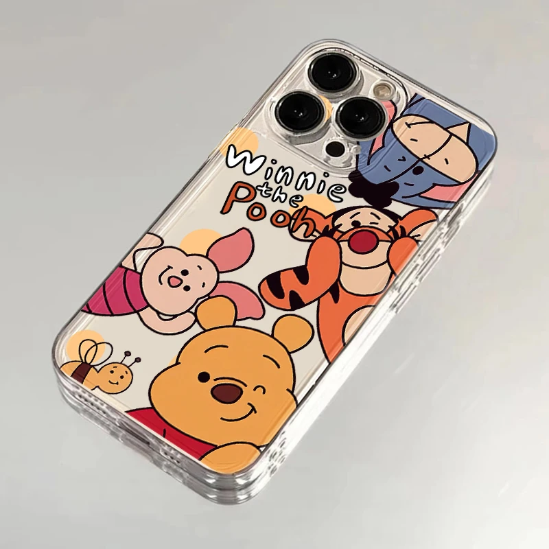 维尼跳跳虎适用苹果华为vivo小米oppo手机壳iphone15/13/14软壳女