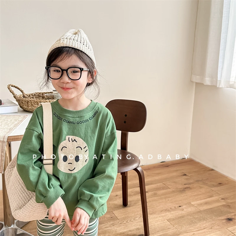 CoCoNut.韩国童装宝宝儿童长袖T恤男孩女孩卫衣卡通宽松套头圆领