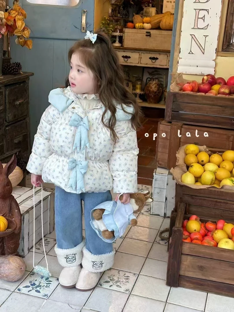 儿童女童男童洋气宝宝加绒韩版秋冬棉服