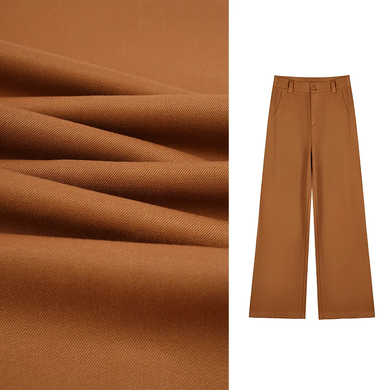 2024秋季新款A版窄版阔腿裤子直筒裤显瘦遮肉百搭YA3H2072