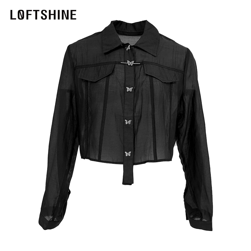 【小云总专享】LOFTSHINE珞炫气质百搭设计感透气衬衫74210362