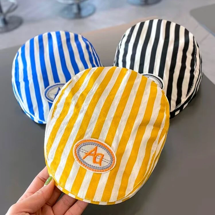 宝宝帽子英伦风春秋薄款男童贝雷帽洋气时尚女孩婴儿鸭舌帽夏男潮