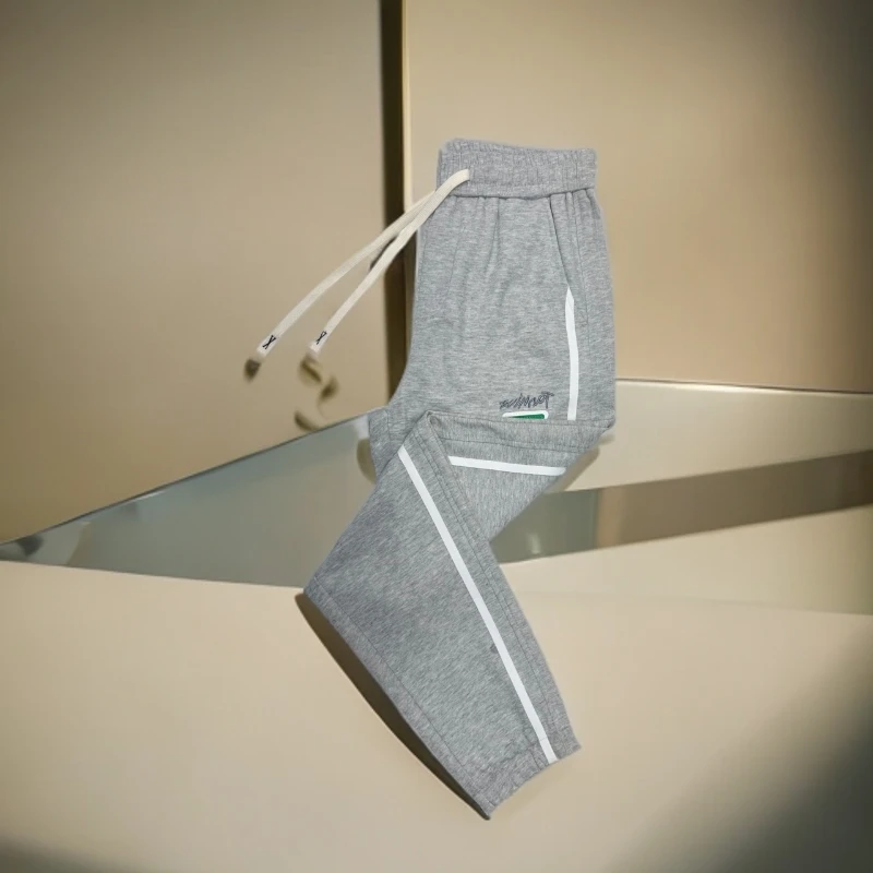 2808潮流针织运动卫裤春秋休闲裤时尚百搭春季宽松灰色秋季洋气