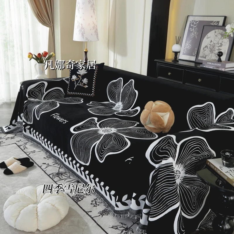 【优朵曼】2024款ins风沙发盖布巾加厚防滑雪尼尔沙发巾全盖沙发垫