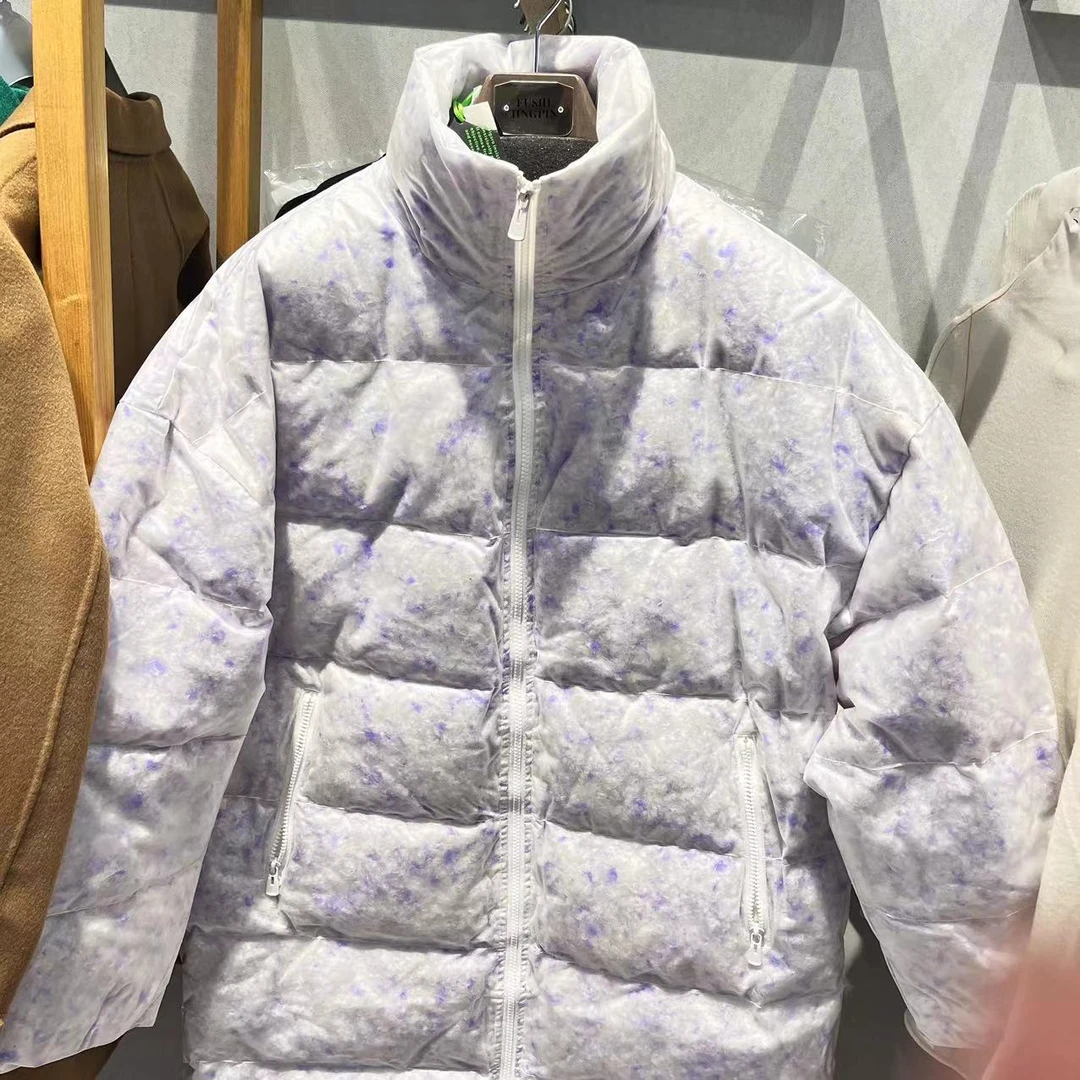 男士休闲时尚保暖中长款羽绒服