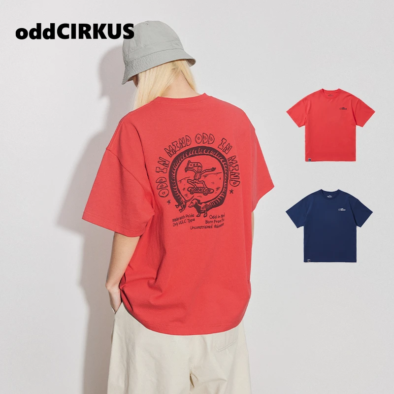 oddCIRKUS 街头涂鸦印花短袖圆领T恤24新款男女同款夏季新款