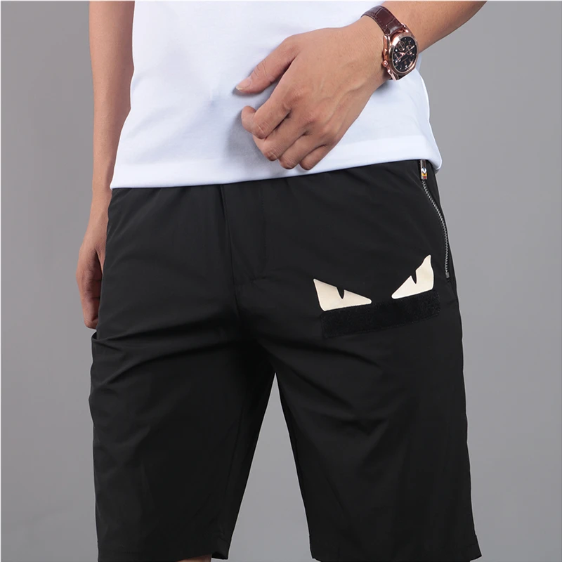 夏季新款小怪兽老佛爷短裤男士五分裤百搭速干弹力运动休闲裤潮牌
