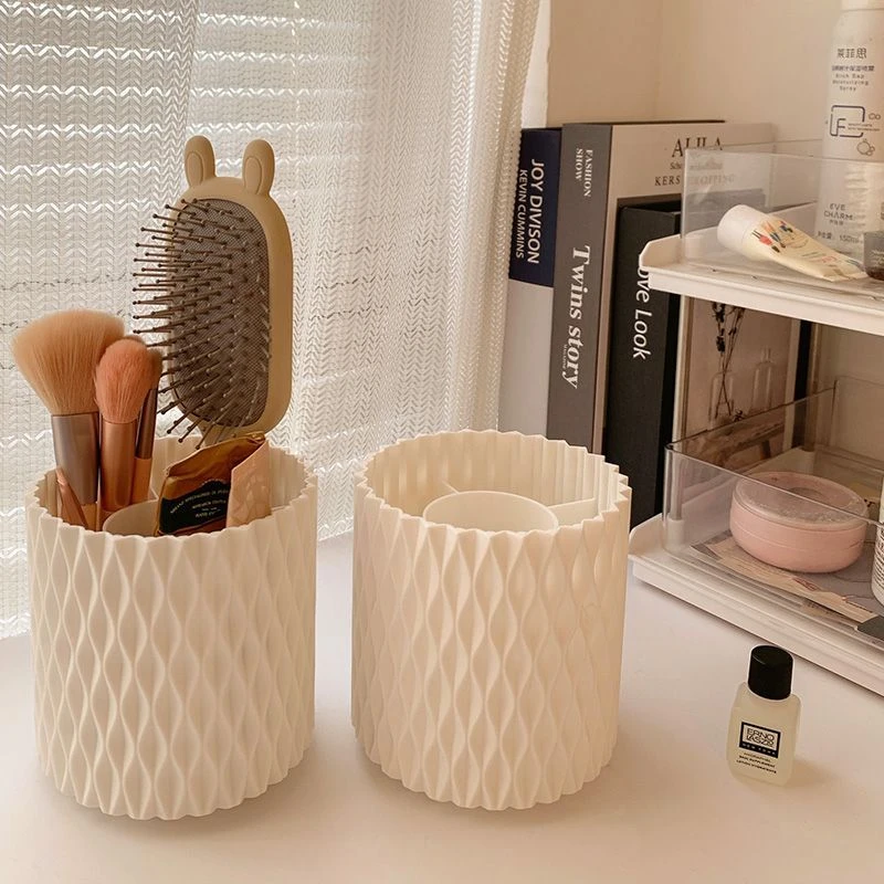 旋转化妆刷收纳筒桌面笔筒口红眼影置物架眼影刷子桶化妆品收纳盒