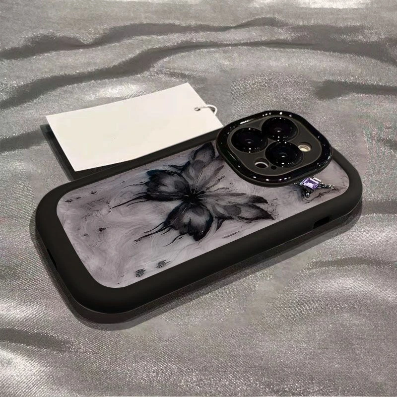 暗黑蝴蝶苹果12手机壳13Promax高级iPhone1514plus潮11x防摔xsmax