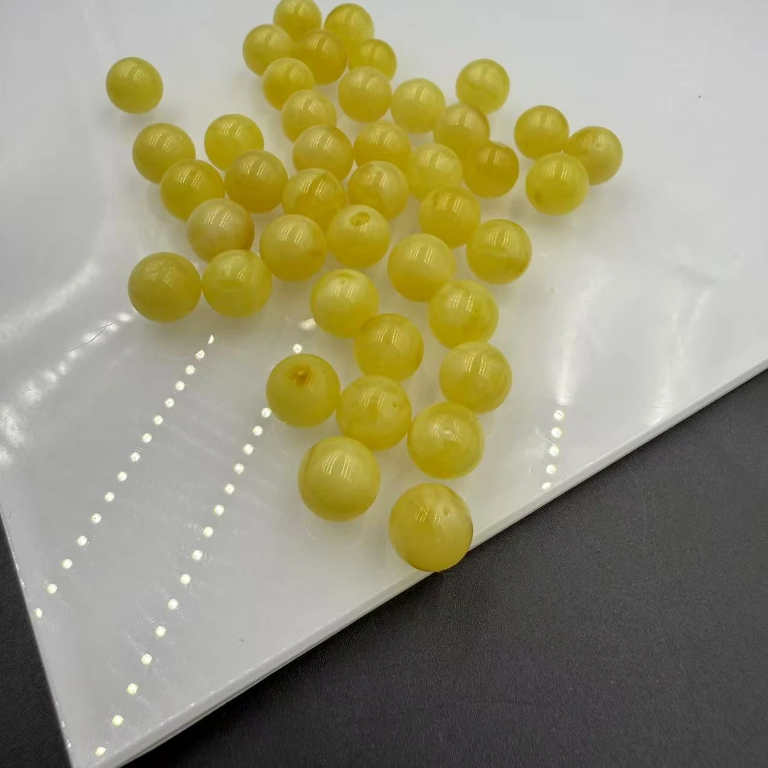 「戴琴珠宝」FR5611-蜜蜡9m左右通孔单珠（多样性发其一）