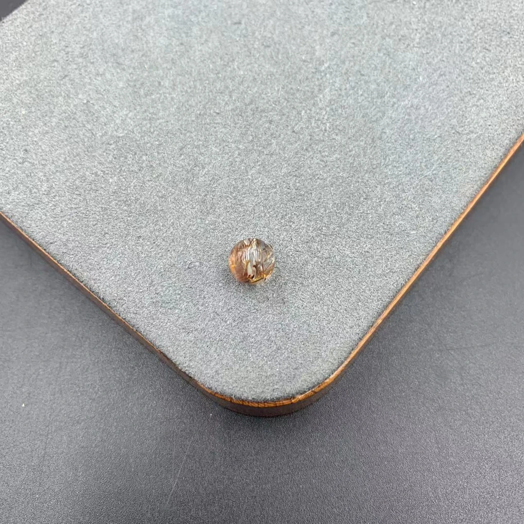 「戴琴珠宝」FR3687-3粒黑金超七7mm左右通孔单珠（多样性发其一）