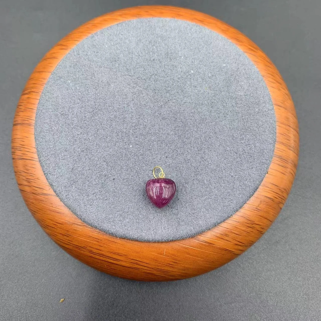 「戴琴珠宝」FR2891-碧玺18K金扣爱心吊坠（多样性发其一）